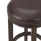 Alaterre Furniture Natick Bar Height Stool, Distressed Walnut, 2PK ANNI06PDCR2 - alternate 2